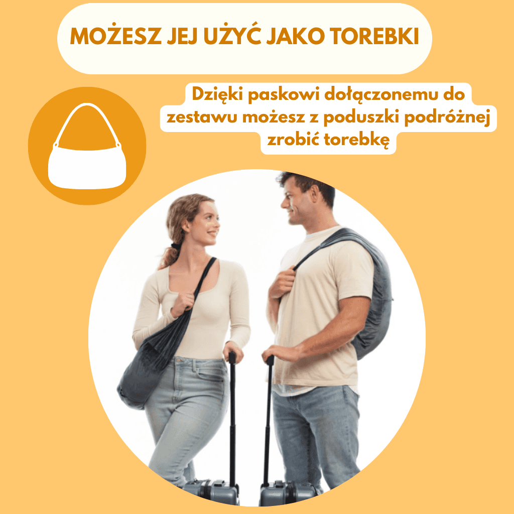 Schowuś - Pojemna Poduszka Turystyczna