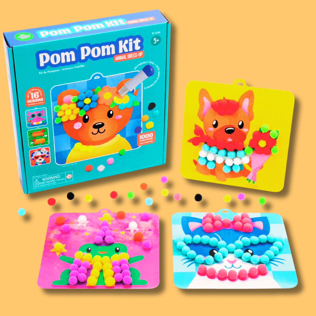 Pompiki - Zestaw Kreatywny dla Dzieci 1020 elementów