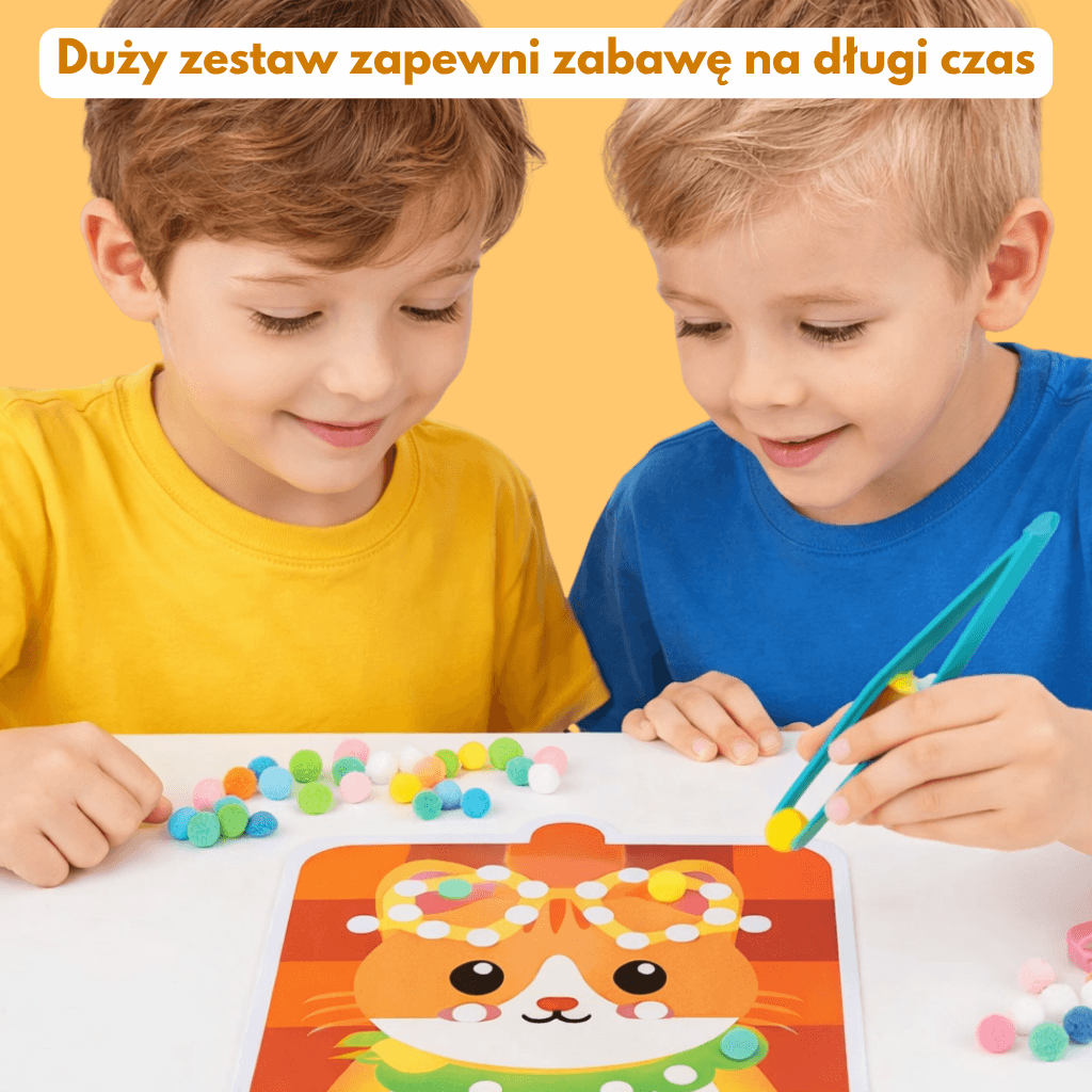 Pompiki - Zestaw Kreatywny dla Dzieci 1020 elementów