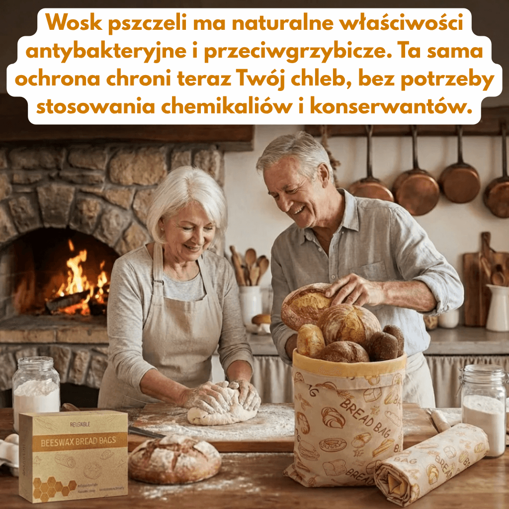 CHLEBOX - Worek na Pieczywo z powłoką z Wosku Pszczelego